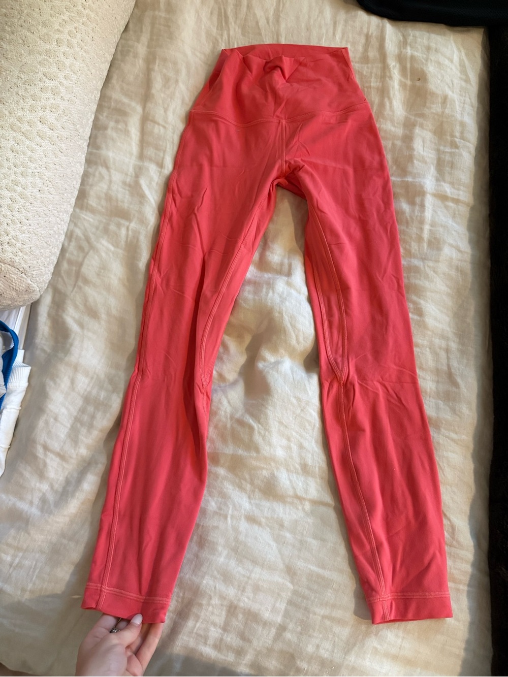 lululemon athletica Coral Pink High-Waist Leggings